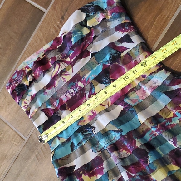 BCBG Maxazria Dharma Dark Iris Combo Maxi Gown - Picture 11 of 14